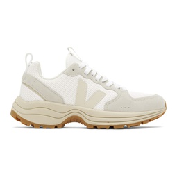 White & Beige Venturi Sneakers 232610M237015