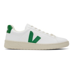 White & Green Urca Sneakers 232610M237070