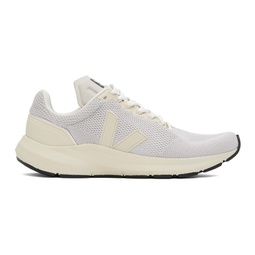 Off-White & Beige Marlin V-Knit Sneakers 231610M237111
