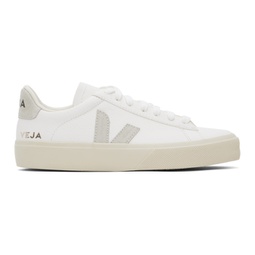 White Campo Chromefree Leather Sneakers 241610F128036