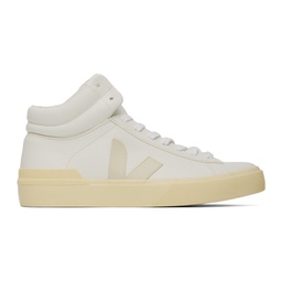 White & Beige Minotaur High Sneakers 222610M236000