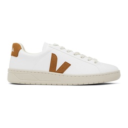 White & Tan Urca Sneakers 232610M237071