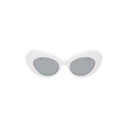 White Medusa Sunglasses 241404F005079