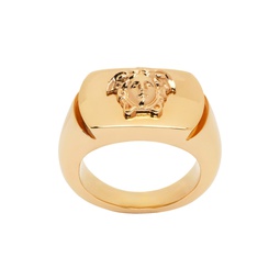 Gold Medusa Ring 241404F024005