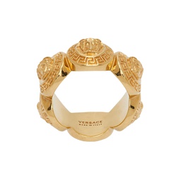 Gold Medusa Ring 231404F024005
