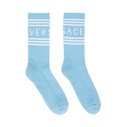 Blue Athletic Socks 232404M220003