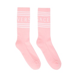 Pink Athletic Socks 232404M220002