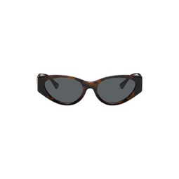 Brown Medusa Legend Cat Eye Sunglasses 241404M134021
