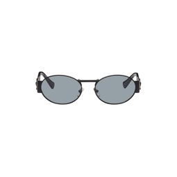Black Medusa Deco Oval Sunglasses 241404M134022