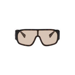 Brown Logo Aviator Sunglasses 241404F005026
