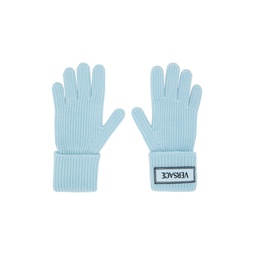 Blue 90s Logo Gloves 241404F012000
