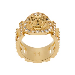 Gold Crystal La Medusa Ring 231404F024010