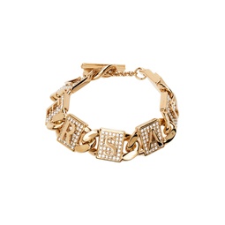 Gold Crystal Tiles Bracelet 231404F020009