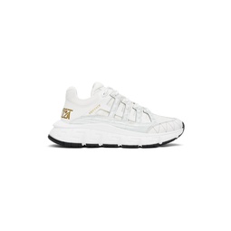 White   Gold Trigreca Sneakers 222404M237037