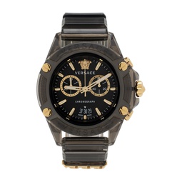 Black   Gold Icon Active Watch 241404M165000
