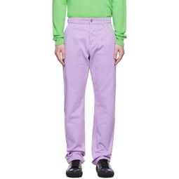 Purple Workwear Trousers 221404M191005