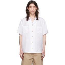 White Cotton Shirt 221404M192003