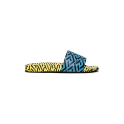 Blue   Yellow La Greca Print Slides 221404M234005