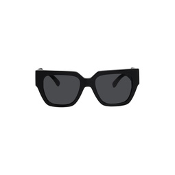 Black Square Medusa Sunglasses 221404F005019