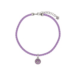 Purple Medusa Biggie Necklace 232404F023005