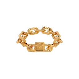 Gold Greca Quilting Bracelet 241404F020005