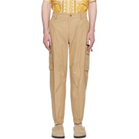 Beige Pinched Seam Cargo Pants 241404M188002