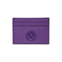 Purple La Medusa Card Holder 222404F037010