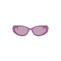 Pink La Medusa Oval Sunglasses 241404F005066