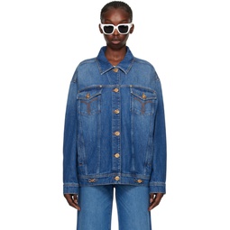 Blue Patch Denim Jacket 241404F060001