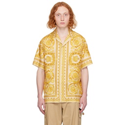 Beige   Yellow Barocco Shirt 241404M192019
