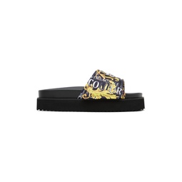 Black   Gold Arizona Sandals 231202F124007