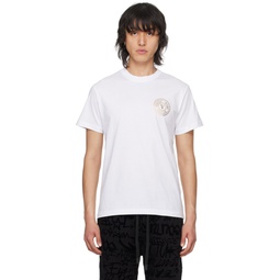 White V Emblem T Shirt 241202M213008