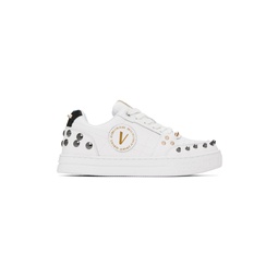 White Court 88 Spiked Sneakers 232202F128001