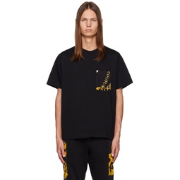Black Chain Couture T Shirt 232202M213042