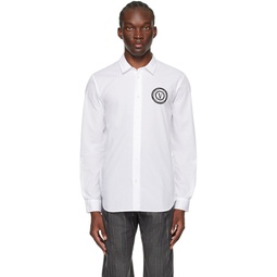 White V Emblem Shirt 241202M192063