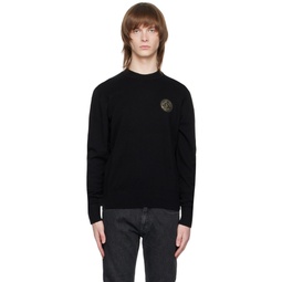 Black V Emblem Sweater 231202M201002