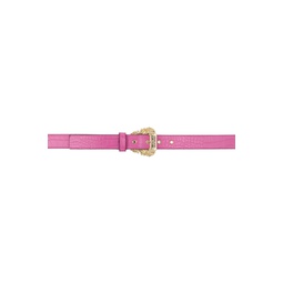 Pink Croc Pin Buckle Belt 231202F001004