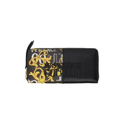 Black Logo Couture Wallet 231202F040004