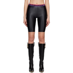 Black Shiny Bike Shorts 231202F088007