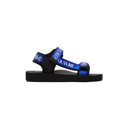Black   Blue Fondo Strap Sandals 221202M234019