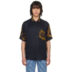 Black Watercolor Couture Shirt 241202M192068
