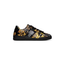 Black   Gold Brooklyn Sneakers 231202M237038