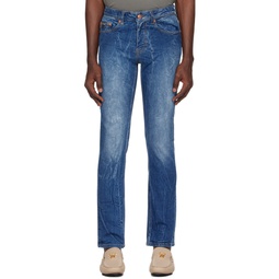 Indigo Slim Fit Jeans 241202M186000