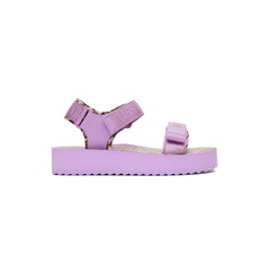 Purple Garland Logo Sandals 221202F124019