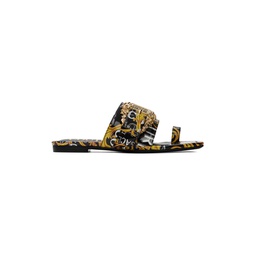 Black   Yellow Millie Sandals 231202F124010