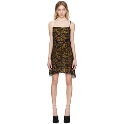 Black Sketch Couture Mini Dress 231202F052012