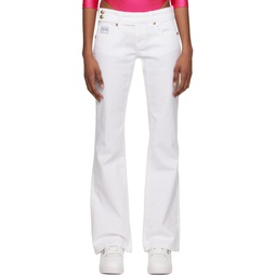 White Five Pocket Jeans 231202F069005