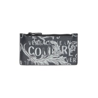 Black Logo Couture Card Holder 231202M164003