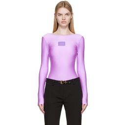 Purple Shiny Bodysuit 222202F358005