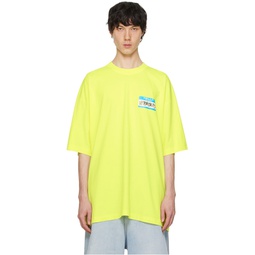Yellow My Name Is Vetements T Shirt 241669M213010